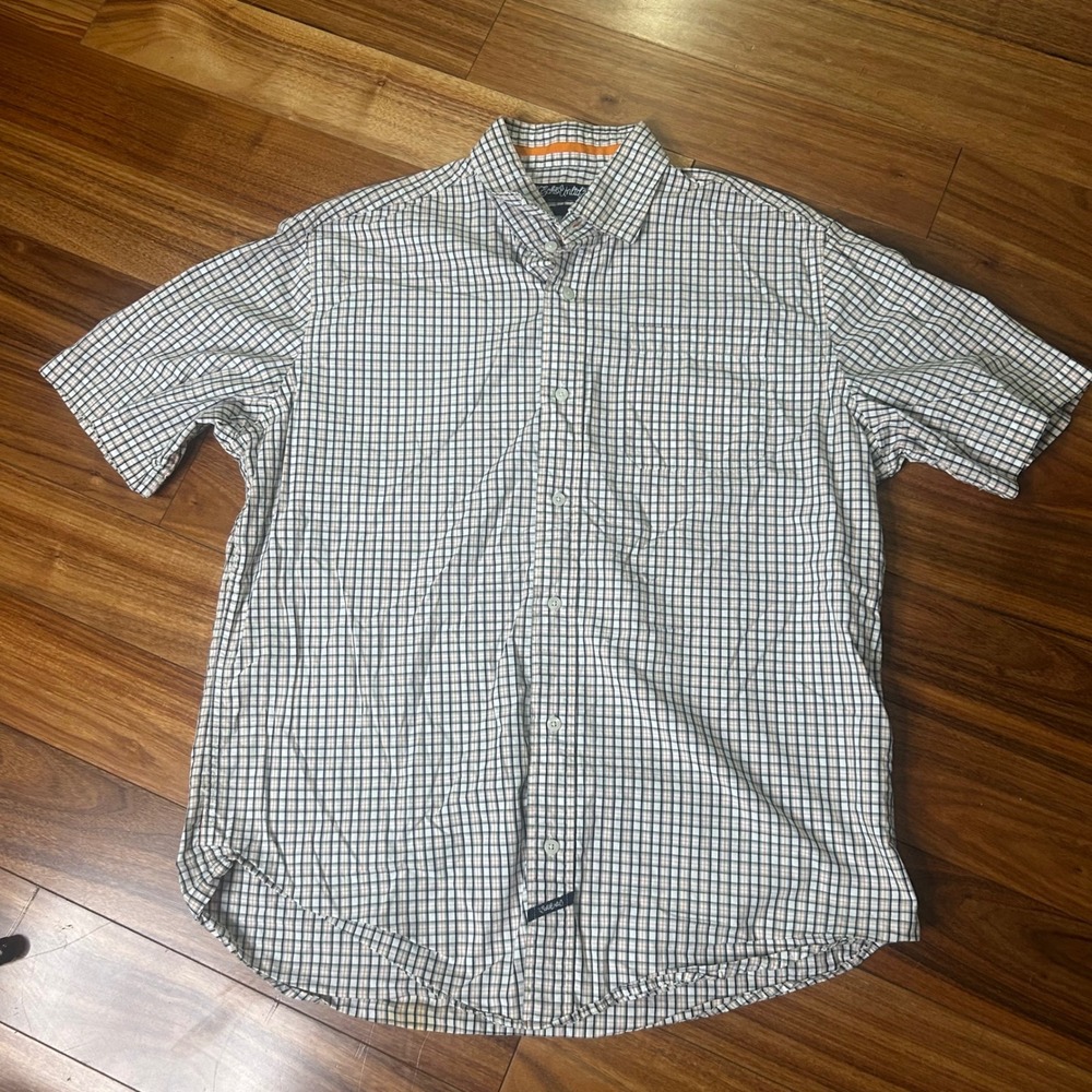Ecko Unltd. Plaid Button Down Short Sleeve Casual Shirt X-Large‎